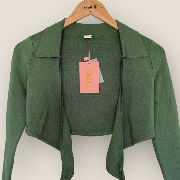 Cult Gaia | Tory Knit Top | Size S | Basil - Picture 5 of 13